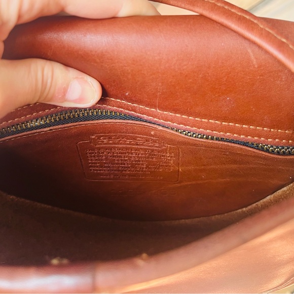 AUTHENTICATED Coach Brown Leather Crossbody Bag - Picture 13 of 13